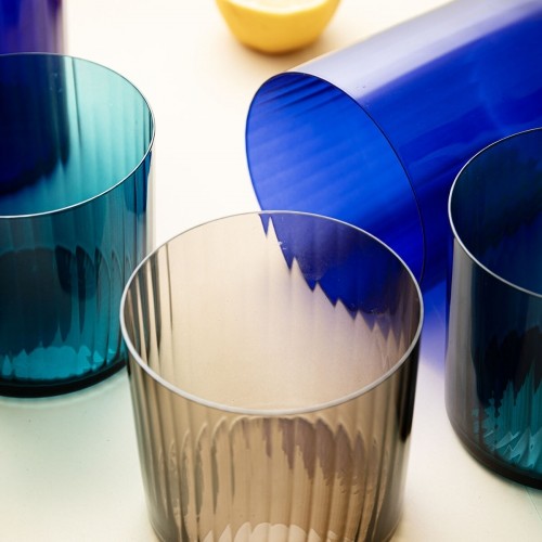 Glass Bohemia Crystal Optic Blue Glass 500 ml (6 Units) image 3