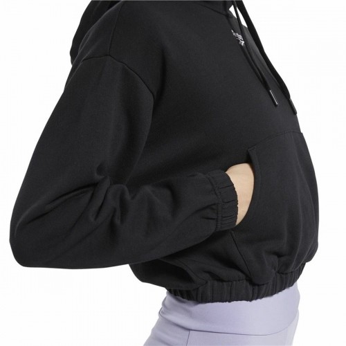Толстовка с капюшоном женская Reebok Sportswear Cropped Чёрный image 3