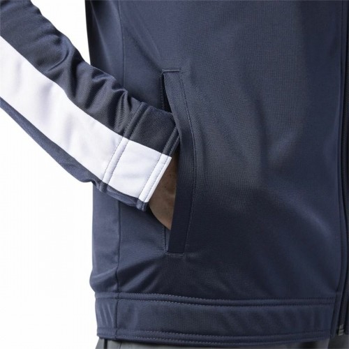 Men's Sports Jacket Reebok Essentials Linear Logo Dark blue image 3