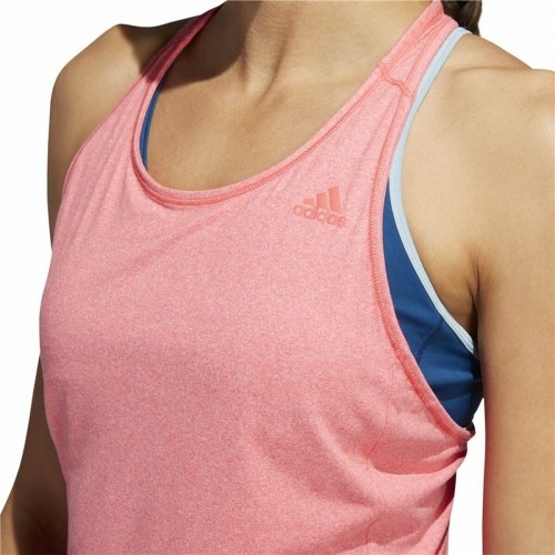 Женская футболка без рукавов Adidas 3 Stripes Tank Розовый image 3