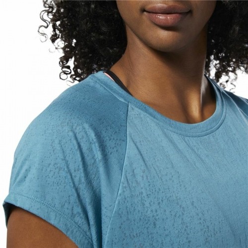 Sieviešu Īsroku T-krekls Reebok Burnout Zils image 3