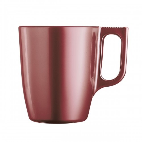 Mug Luminarc Flashy Red 250 ml Glass (6 Units) image 3