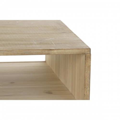 Table DKD Home Decor 99 x 59 x 38 cm Fir Natural Aluminium image 3