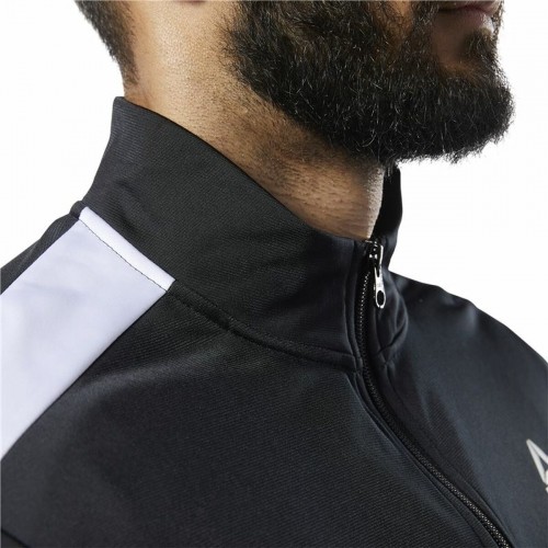 Мужская спортивная куртка Reebok Essentials Linear Logo Чёрный image 3