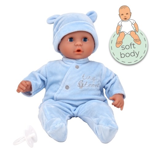 TINY TEARS soft baby doll, with blue clothes, 11013 image 3