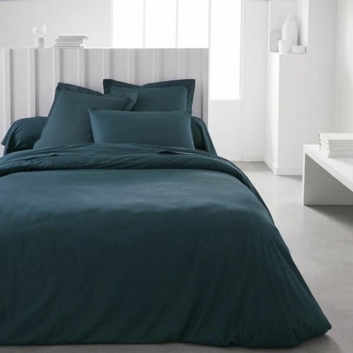 Fitted bottom sheet TODAY Essential 160 x 200 cm Emerald Green Blue Turquoise Green 160 x 200 image 3