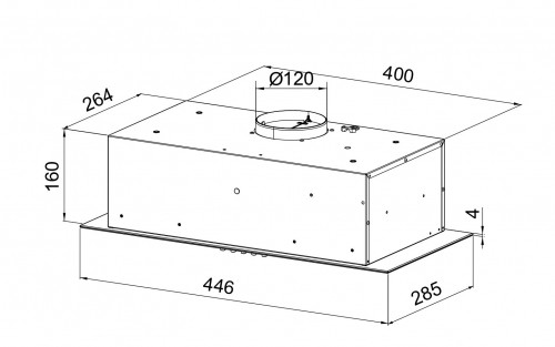 Built in hood Schlosser TN45PBBL image 3