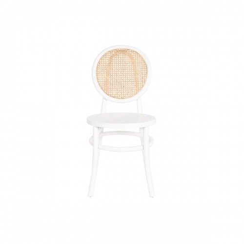 Krēsls DKD Home Decor 43 x 50 x 89 cm Dabisks Melns Balts Rotangpalma image 3