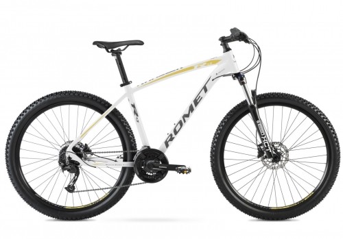 Velosipēds Romet Rambler R7.3 27.5" 2023 white-gold-20" / XL image 3