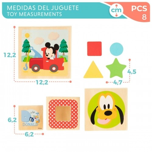 Складываемые кубики Disney 12,2 x 12,2 x 12,2 cm 8 Предметы 4 штук image 3