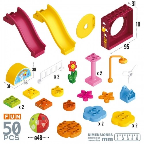 Строительный набор Colorbaby Playground 50 Предметы (2 штук) image 3