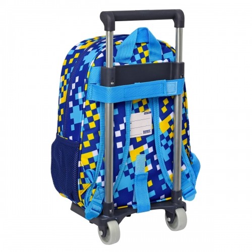 School Rucksack with Wheels Sonic Speed 26 x 34 x 11 cm Blue image 3