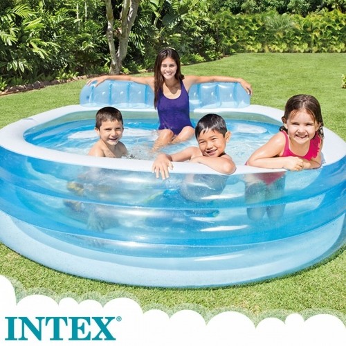 Надувной бассейн Intex Кресло Синий Белый 590 L 229 x 79 x 218 cm (2 штук) image 3