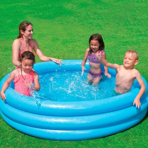 Inflatable Paddling Pool for Children Intex Blue Rings 581 L 168 x 40 cm (6 Units) image 3
