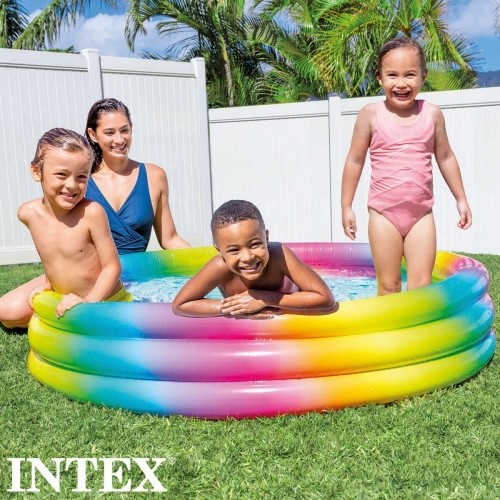 Inflatable Paddling Pool for Children Intex Multicolour Rings 330 L 147 x 33 x 147 cm (6 Units) image 3
