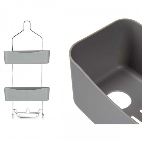 Shower Hanger 28 x 60 x 14 cm Grey Metal Plastic (6 Units) image 3