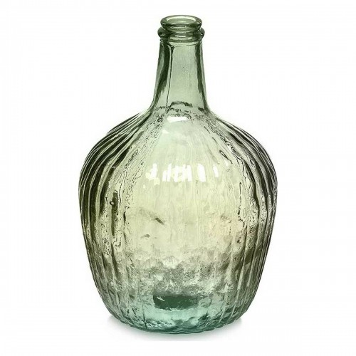 Bottle Stripes Decoration 17 x 29 x 17 cm Green (4 Units) image 3