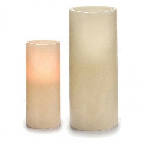 LED Candle Cream 7,5 x 17,3 x 7,5 cm (6 Units) image 3