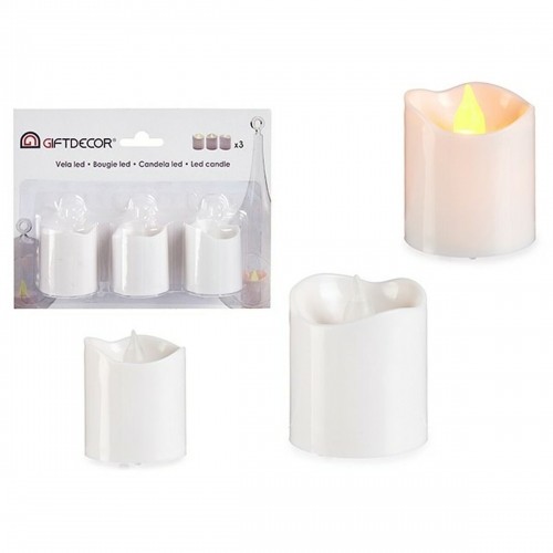 Gift Decor Набор свечей 3,7 x 3,7 x 5 cm Белый (12 штук) image 3