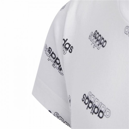 Krekls ar Īsām Piedurknēm Bērniem Adidas Sportswear Balts image 3
