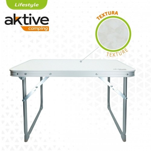 Складной стол Aktive Белый 60 x 40 x 40 cm (4 штук) image 3