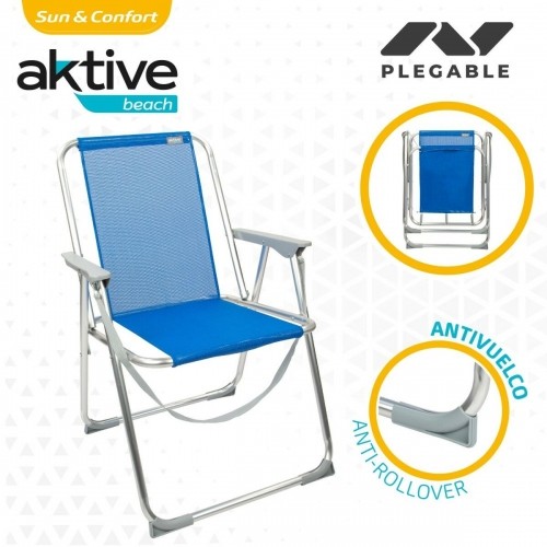 Складной стул Aktive Gomera Синий 44 x 76 x 45 cm (4 штук) image 3