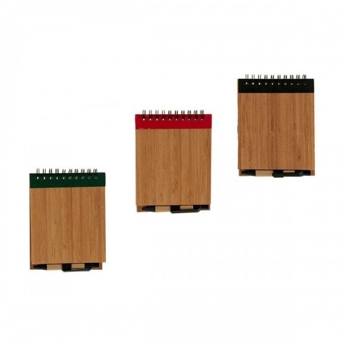 Spiral Notebook with Pen Bamboo 1 x 10 x 13 cm (24 Units) image 3