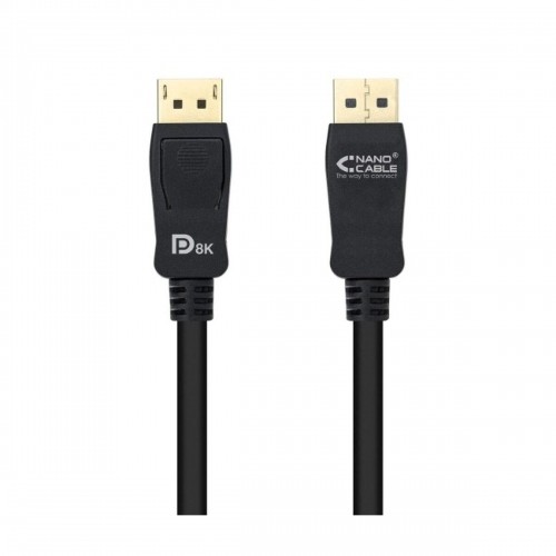 DisplayPort Cable NANOCABLE 10.15.2501 Black 1 m HDR 8K Ultra HD image 3