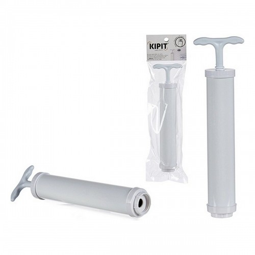 Manual vacuum pump White Plastic 9 x 30 x 4 cm (12 Units) image 3