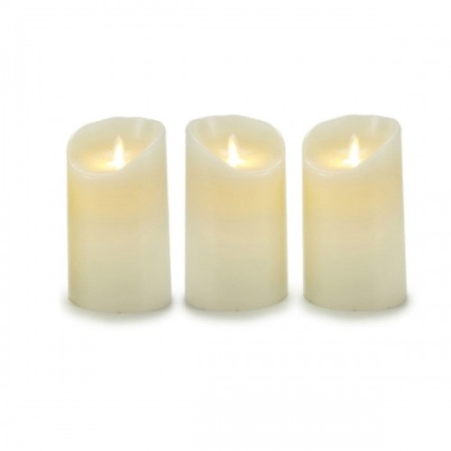 Gift Decor Набор свечей Поворачивается на LED Кремовый 8 x 13 x 8 cm (6 штук) image 3