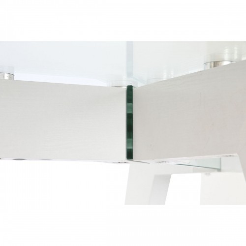 Обеденный стол DKD Home Decor Белый Прозрачный Стеклянный Деревянный MDF 160 x 90 x 75 cm image 3