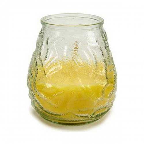 Scented Candle Yellow Transparent Citronela 9 x 9,5 x 9 cm (6 Units) image 3