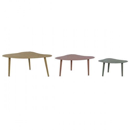 Set of 3 tables DKD Home Decor Multicolour 100 x 60 x 41 cm image 3