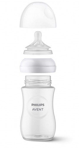 Philips Avent Natural  Response  barošanas pudeļu silikona knupīši, 0M+ (2 gab) - SCY962/02 image 3