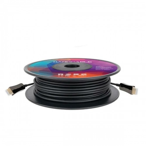 HDMI Cable NANOCABLE 10.15.2150 8k ultra hd 48 gbit/s 50 m Black image 3