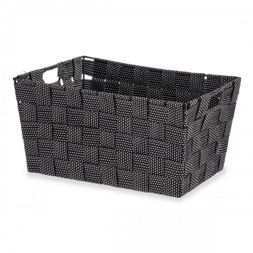 Multi-purpose basket Black Cloth 20 x 14 x 30 cm (18 Units) image 3