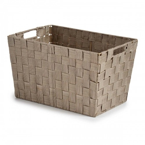 Laundry Basket Beige Cloth 10 L 25 x 20 x 35,5 cm (12 Units) image 3