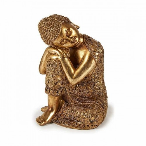 Decorative Figure Buddha Sitting Golden 20 x 30 x 20 cm (4 Units) image 3