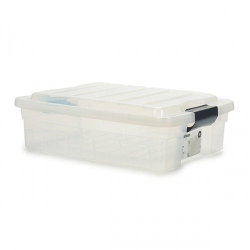 Storage Box with Lid Transparent Plastic 35 x 14 x 47 cm (14 Units) image 3