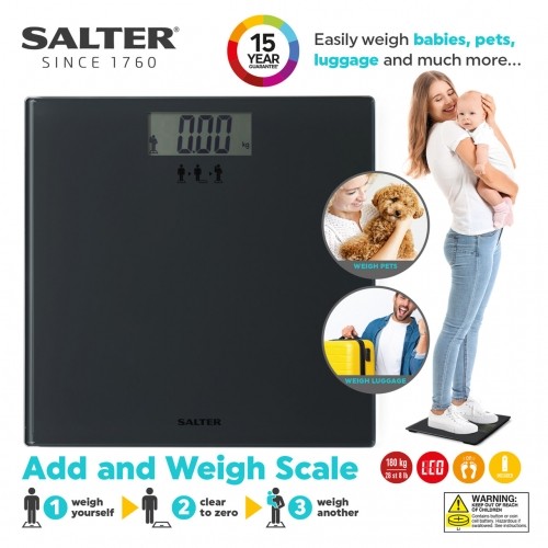 Salter SA00300 GGFEU16 Add and Weigh Scale Black image 3