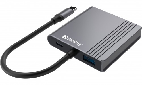 Sandberg 136-44 USB-C Dock 2xHDMI+USB+PD image 3