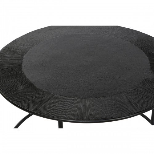 Set of 2 tables DKD Home Decor Black Metal Aluminium 76 x 76 x 44 cm image 3