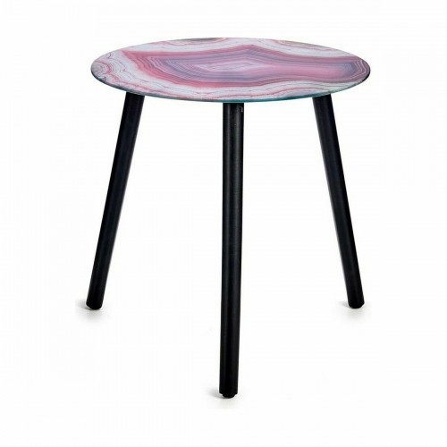 Gift Decor Вспомогательный стол Мрамор Чёрный Розовый Стеклянный 40 x 41,5 x 40 cm (4 штук) image 3