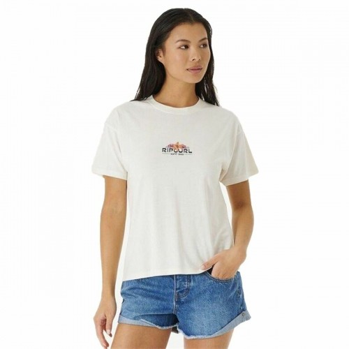 Short Sleeve T-Shirt Rip Curl Sun Relaxed White image 3