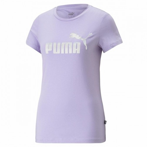 Women’s Short Sleeve T-Shirt Puma Ess+ Nova Shine  Lavendar Lady image 3