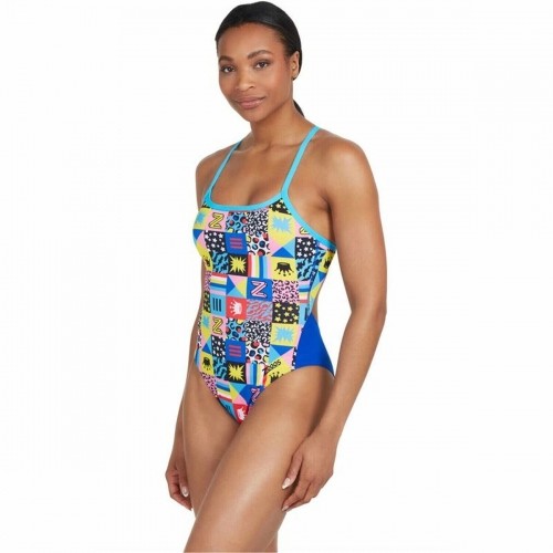 Women’s Bathing Costume Zoggs Sky Back E+ Blue image 3