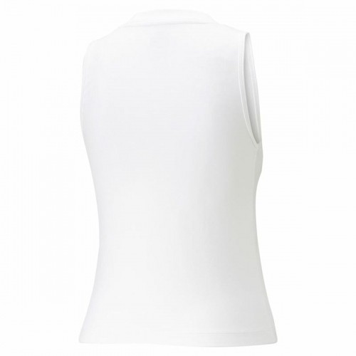 Women's Sleeveless T-shirt Puma Ess+ Love Is Love Sl White image 3