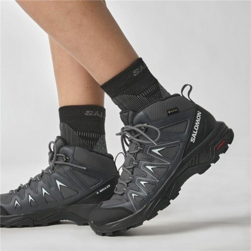 Hiking Boots Salomon X Braze Mid Gore-Tex Lady Black image 3