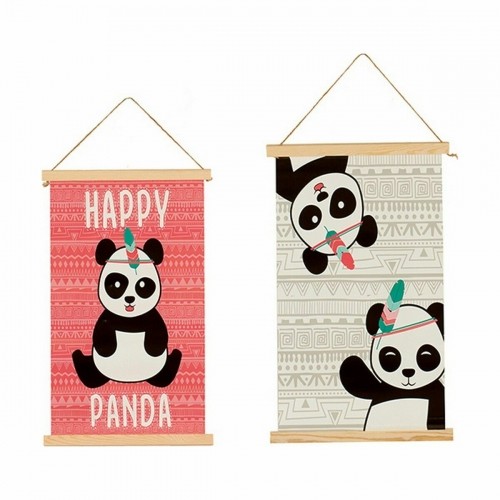Wall Decoration Panda bear 1 x 54 x 33 cm (24 Units) image 3