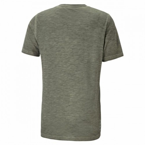 Men’s Short Sleeve T-Shirt Puma Studio Foundation Green Olive image 3